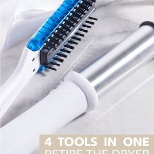 NIB InStyler MAX PRIME WET TO DRY 1.25" ROTATING IRON Blowout, Straighten, Curl